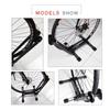 Suporte de estacionamento reforçado de poste duplo atualizado para bicicleta de estrada, suporte de estacionamento de bicicleta para casa, suporte de estacionamento para bicicleta de montanha, estrutura de suporte