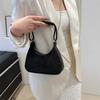 Bolsa de Mão Feminina Moderna e Estilosa para o Dia a Dia Novo Modelo Transfronteiriço 2026 Bolsa de Ombro com Corrente de Strass Simples Bolsa de Axila