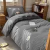 2026 Nuevo Modelo Juego de Ropa de Cama de Tres Piezas 100% Algodón para Dormitorio Estudiantil, 0.9 Algodón Puro para Cama de Dormitorio, Funda de Edredón Individual, Sábana Ajustable, Ropa de Cama