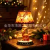 Nueva Lámpara de Mesa Navideña Brillante de Papá Noel y Reno Artesanía de Resina Adorno Decorativo Creativo para el Hogar