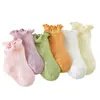 Calcetines para Niños, Calcetines de Malla Fina de Verano para Bebés, Calcetines con Borde de Volantes para Niñas, Calcetines de Encaje Transpirables y Cómodos