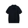 Camisa Polo Tricotada Estilo Minimalista Old Money de Alta Qualidade para Homens e Mulheres, Polo de Manga Curta com Gola Reversível de Verão15