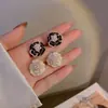 Brincos de Flor de Camélia para Mulheres, Brincos de Pérola Estilo Francês, Novo Design, Elegantes e Únicos, Acessórios de Orelha Versáteis