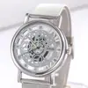 Reloj de cuarzo hueco transparente al por mayor personalizado reloj de cuarzo hueco de moda casual esfera de tres manecillas simple Reloj Reloj de regalo
