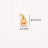 Retención de color fuerte accesorios dorados joyería diy colgante de calabaza de aceite esmaltada dorada antigua pulsera pulsera cuerda colgante adornos colgantes