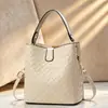 2026 Bolso Cubo Nuevo Estilo Coreano Patrón Tejido Simple para Mujer, Bolso Tote de Gran Capacidad para el Trabajo, Bolso de Mano Texturizado y Bolso Cruzado