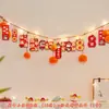 Colgante de Año Nuevo 2026, Decoración de Sala de Estar para el Día de Año Nuevo, Colgante de Cadena de Caquis, Año del Caballo, Festival de Primavera, Decoración de Escena para el Día de Año Nuevo, Cadena para Colgar
