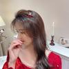 Coração de Menina Bonita Cereja Grab Franja Pequena Franja Cabelo Grab Mori Estilo Grampo de Cabelo Quebrado Grampo de Cabelo Acessórios de Cabelo Japonês e Coreano