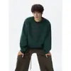 Nueva Colección Otoño/Invierno 2026: Sudadera con Cuello Redondo Estilo Étnico Desgastada, Lavada a la Arena, Bordada Pesadamente, Chaqueta Pulóver de Moda con Acabado de Alta Gama
