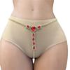 Cadena de cintura roja de amor nueva europea y americana, cadena de tanga sexy de playa de moda, cadena corporal para mujer europea y americana, venta al por mayor de fábrica
