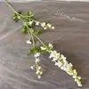 Flor Delphinium Artificial de 3 Ramas Morado Boda Hogar Hotel Decoración Suave Arte Floral Venta al por Mayor Transfronteriza Flores Artificiales