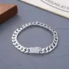 Yuhong Moda Tendencia Personalidad Cadena Cubana Miami Pulsera de Metal para Hombre Cuentas Clásicas de Banquete Venta Directa de Fábrica