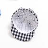 Gorra de bebé a cuadros para primavera y verano, gorro infantil de ala suave, combinable, MZ9362