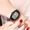 Reloj de Cinturón para Mujer GEDI Douyin Transmisión en Vivo, Reloj Vintage de Forma de Barril para Mujer, Moderno e Impermeable