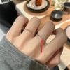 Anillo de Diamante Cielo Estrellado Estilo Nuevo para Mujer, Anillo Abierto Ajustable de Lujo Ligero a la Moda Estilo Ins de Nicho