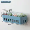 BNBSPonteira Sem Furos Montada na Parede Cesta de Armazenamento para Cebolinha Gengibre Alho Caixa de Armazenamento de Gengibre Doméstica Cesta de Armazenamento Montada na Parede da Cozinha