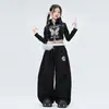 Ropa de Niña para Danza Jazz Moderna Genial Tops de Baile para Niños Conjuntos de Street Dance Jazz para Niños Disfraces de Presentación para Niñas Modernos