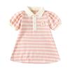 Vestido tipo polo para niña Verano 2026 Nuevo Estilo Coreano Vestido de Moda Vestido de Princesa Vestido de Verano para Bebé Niña con Cuello