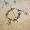 Nuevo Pulsera de Cristal Flor de Estrella para Mujer Diseño de Nicho Ins Hada del Bosque Dulce Mejor Amiga Pulsera de Cuentas de Colores para Mujer