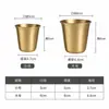 Taza de licor de acero inoxidable 304 estilo japonés, taza de sake estilo vintage, taza pequeña para usar en izakayas, restaurantes japoneses y catering comercial, venta al por mayor de fábrica