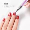 Herramientas de manicura transfronterizas Bolígrafo de color de doble punta Imán de flor de ciruelo Bolígrafo de línea de tracción tallada Bolígrafo magnético gráfico Bolígrafo de fototerapia
