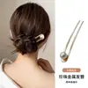 Grampo de Cabelo de Pérola em Forma de U Ferramenta Moderna para Penteado de Coque Despojado Grampo Diário Acessório de Cabelo de Luxo Estilo Coreano Feminino
