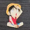 Broche de acrílico de dibujos animados lindo anime One Piece, Big White, Insignia de Pantera Rosa accesorio para niños pegatina para teléfono