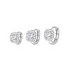 Aguja de plata S925, aretes de circonita cúbica brillantes, un diseño delicado y lujoso para mujer, que irradia elegancia y sofisticación, una pieza de joyería única y elegante