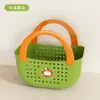 Cesta de armazenamento multifuncional estilo Dopamina para uso doméstico, adequada para guardar frutas, artigos de higiene pessoal e outros itens na cozinha, banheiro ou dormitório