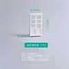 Materiais para modelo de mesa de areia DIY para ambientes internos, planta de casa em miniatura, vários tamanhos de móveis em miniatura, incluindo mesas e cadeiras, escala 1:50