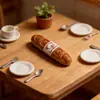 Bolsa de Gato de Dibujos Animados, Modelo de Prop de Panadería Baguette, Decoración de Escena en Miniatura, Llavero DIY, Pasador de Pelo, Accesorios para Coletas