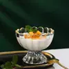 Taza de Jugo, Taza de Helado, Taza de Helado Transparente de Vidrio, Taza de Postre, Taza de Fruta, Fabricante Original Venta al por Mayor Taza de Té