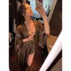 [En Stock] Pijama de Tirantes de Lujo con Estampado de Leopardo Retro para Mujer, Verano, Delgado, Amigable con la Piel, Ropa de Casa, Conjunto de Tres Piezas