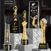 Nuevo trofeo de cristal medalla de estrella de cinco puntas de metal letras personalizable personal excelente impresión a color de alta calidad fabricante de placas de matrícula