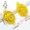 Loja de Ouro Mesmo Estilo Ouro Antigo Incrustado Padrão de Fênix Esculpido Pingente de Sachê Novo Estilo Chinês Colar de Fênix