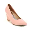 Zapatos Planos Casuales de Charol con Punta Baja para Primavera y Otoño Cuñas Zapatos Casuales Zapatos de Tacón Alto 31-43 Zapatos de Exportación