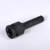 Hexágono soquete 1/2 pistola de ar comprimido de uma peça cabeça de lote pneumática hexagonal chave de fenda manga ameixa manga hexagonal pistola de ar terno lote