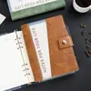 Cuaderno de Hojas Sueltas de Piel de Vaca de Alta Gama A5 Bloc de Notas de Negocios Espesado con Rayas Horizontales Cuaderno Portátil Reemplazable con Logo Personalizado