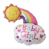 Coleção Balão Bebê Aniversário de Bebê Festa da Lua Cheia Decoração Balão de Filme de Alumínio Meninos Meninas Mamadeira Balão de Folha de Alumínio