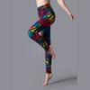Leggings de outer wear com estampa de leopardo de cintura alta grande e elástica para primavera e outono, calças esportivas para yoga, justas, modeladoras, skinny, moda, cintura larga