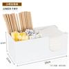 Portavasos acrílico para el hogar, barra de café, pajitas, suministros desechables, comercial, estante para tazas, tienda de té con leche, caja de almacenamiento