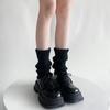 Novedad Primavera y Verano 2024 Cubre Medias Finas Tipo Flip para Mujer Color Caramelo Simple Retro Cubre Piernas Color Sólido Joker Cubre Botas