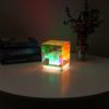 Luminária de Atmosfera para Quarto Transfronteiriça, Cubo para Jogos, Luminária de Mesa Decorativa Triangular Piramidal Tridimensional, Luz Noturna, Efeito de Iluminação LED