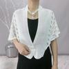 Xale de Pérolas para Mulheres, Xale Externo Fino de Verão para Cheongsam, Camisa da Moda e Estilosa que Protege o Pescoço, Xale Pequeno