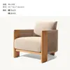Sofá Trenzado con Cuerda para Exteriores, Muebles de Ocio para Jardín al Aire Libre, Mesa de Café de Ratán de Madera Maciza para Patio de Hotel, Balcón de Villa, Muebles de Silla de Ratán