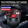 Carregador Inversor para Carro Novo Transfronteiriço 12V24V para 220V Conversor de Potência Universal Carregamento Rápido USB QC3.0