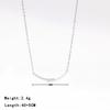 Venta caliente transfronteriza Nuevo collar con diseño de nicho de sonrisa para mujer con microincrustaciones de circonitas, cadena de clavícula de temperamento simple y combinable a la moda