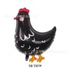 Nuevo Globo de Papel de Aluminio de Gallo Grande de Mascota Creativo de Dibujos Animados Lindos para Decoración de Fiesta de Cumpleaños Infantil
