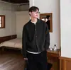 Aliexpress Jaqueta Suéter Grossa Outono e Inverno Masculina Cor Lisa Solta Bonita Estilo Preguiçoso Cardigan de Tricô Casual Estilo Neutro