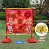 Juguetes de marco de lanzamiento de pelota para niños, equipo de entrenamiento del sistema sensorial de inteligencia corporal para jardín de infantes, accesorios de juego divertidos interactivos para padres e hijos